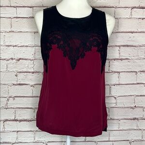Search for Sanity Silk & Linen Lace Detailed Sleeveless Top
